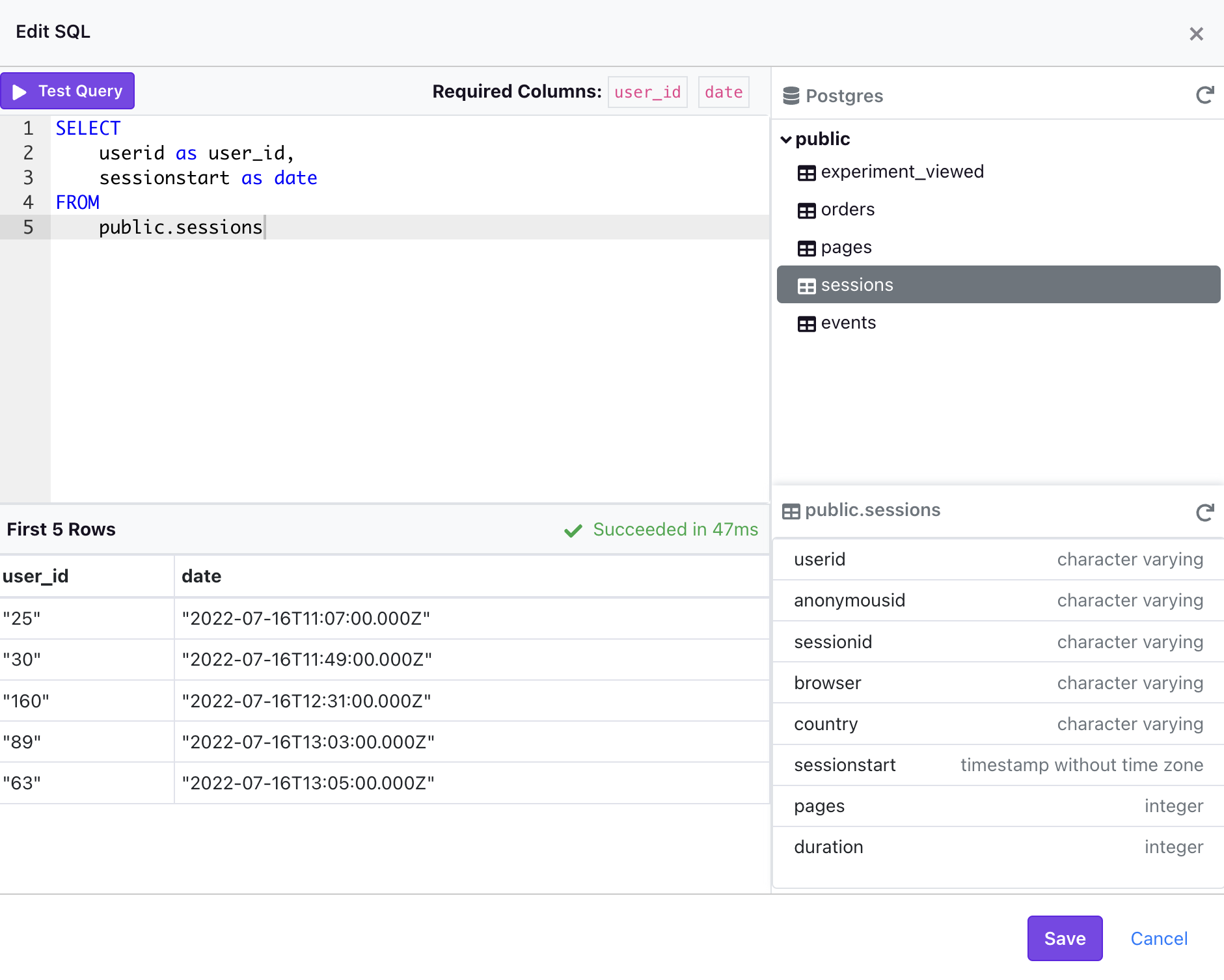 GrowthBook Schema Browser